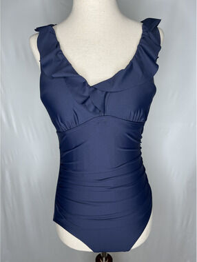 NWOT DKNY Women's Navy One-Piece Swimsuit Size Small